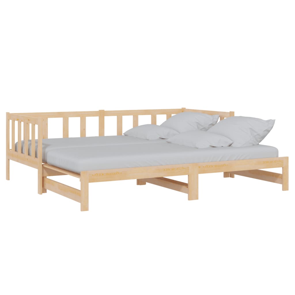 Päivävuode ulosvedettävä täysi mänty 2x (90x200) cm - Sisustajankoti.fi