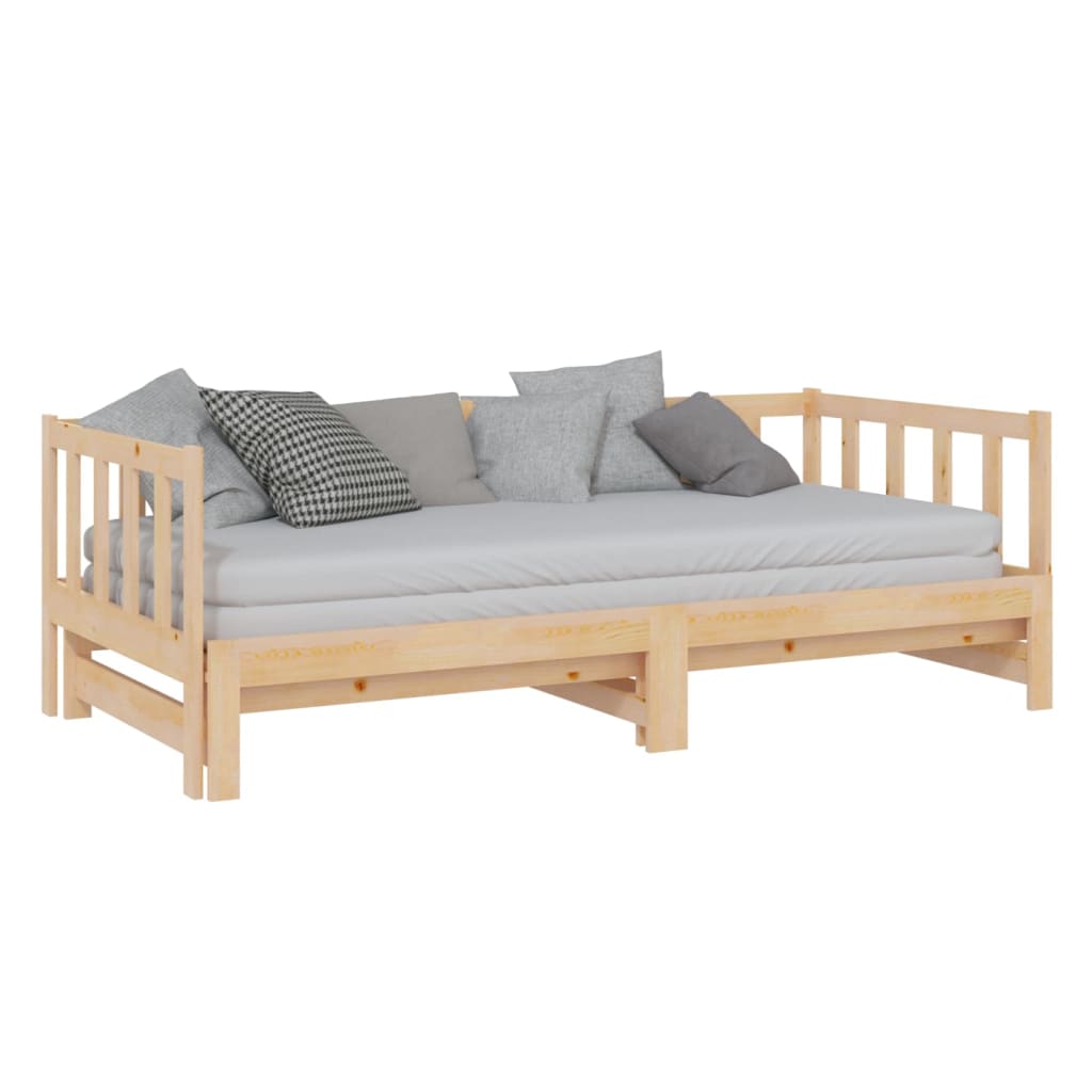 Päivävuode ulosvedettävä täysi mänty 2x (90x200) cm - Sisustajankoti.fi