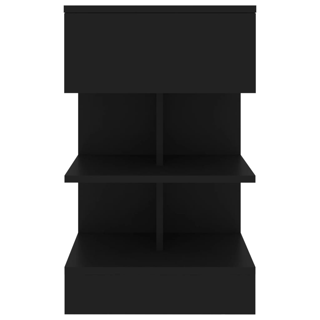 Yöpöytä musta 40x35x65 cm lastulevy - Sisustajankoti.fi