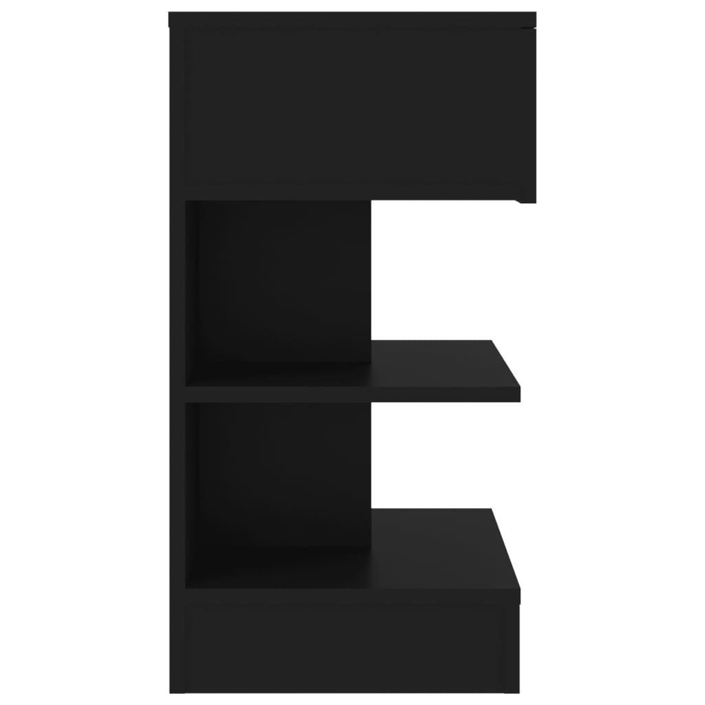 Yöpöydät 2 kpl musta 40x35x65 cm - Sisustajankoti.fi