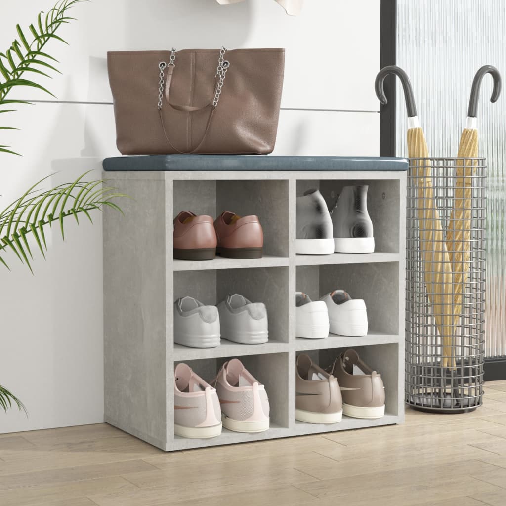 Kenkäkaappi betoninharmaa 52,5x30x50 cm - Sisustajankoti.fi