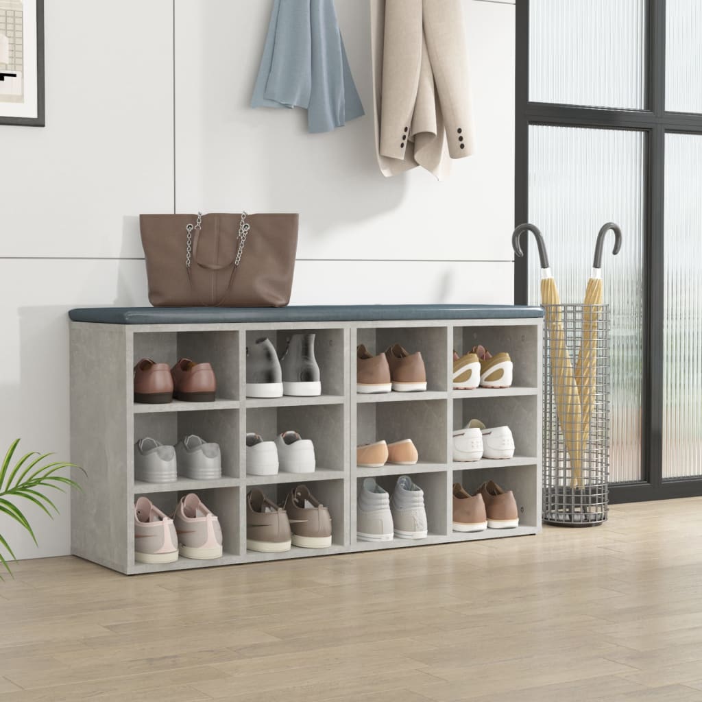Kenkäkaapit 2 kpl betoninharmaa 52,5x30x50 cm - Sisustajankoti.fi