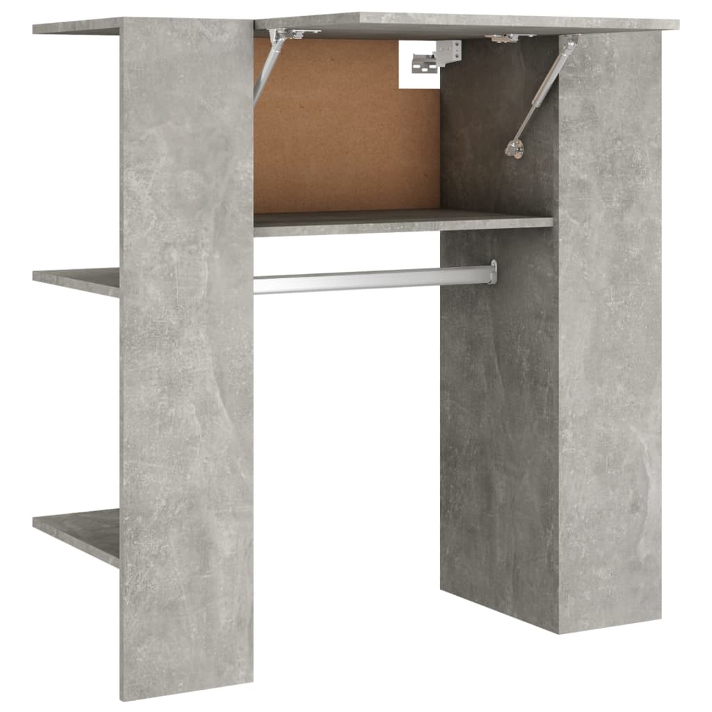 Eteisen kaappi betoninharmaa 97,5x37x99 cm tekninen puu - Sisustajankoti.fi