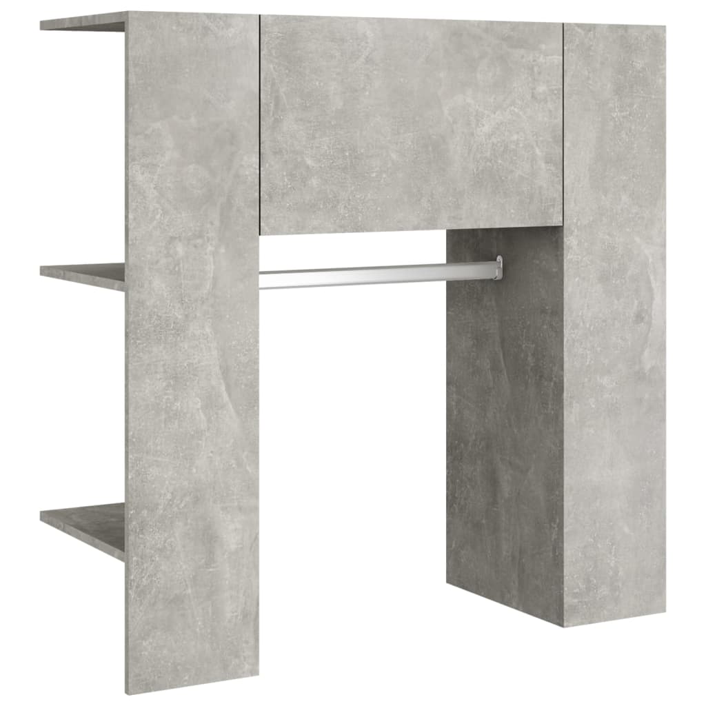 Eteisen kaappi betoninharmaa 97,5x37x99 cm tekninen puu - Sisustajankoti.fi