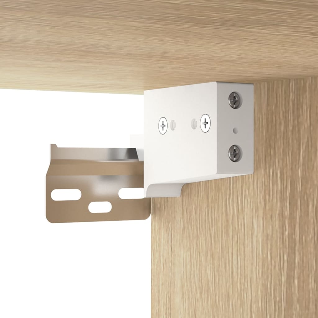 Peilikaappi LED-valoilla Sonoma-tammi 91x15x76,5 cm - Sisustajankoti.fi