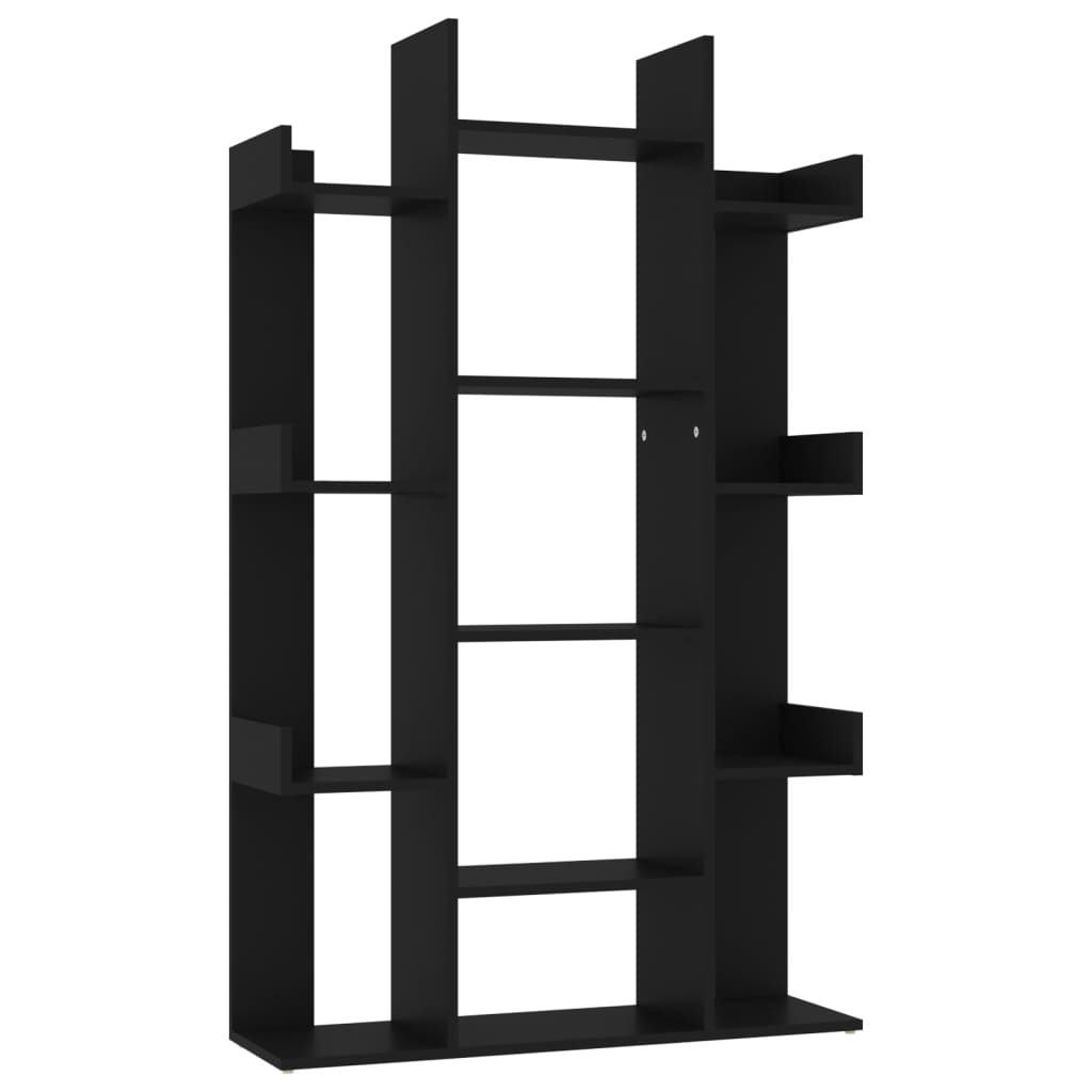 Kirjahylly musta 86x25,5x140 cm lastulevy - Sisustajankoti.fi