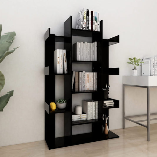 Kirjahylly musta 86x25,5x140 cm lastulevy - Sisustajankoti.fi