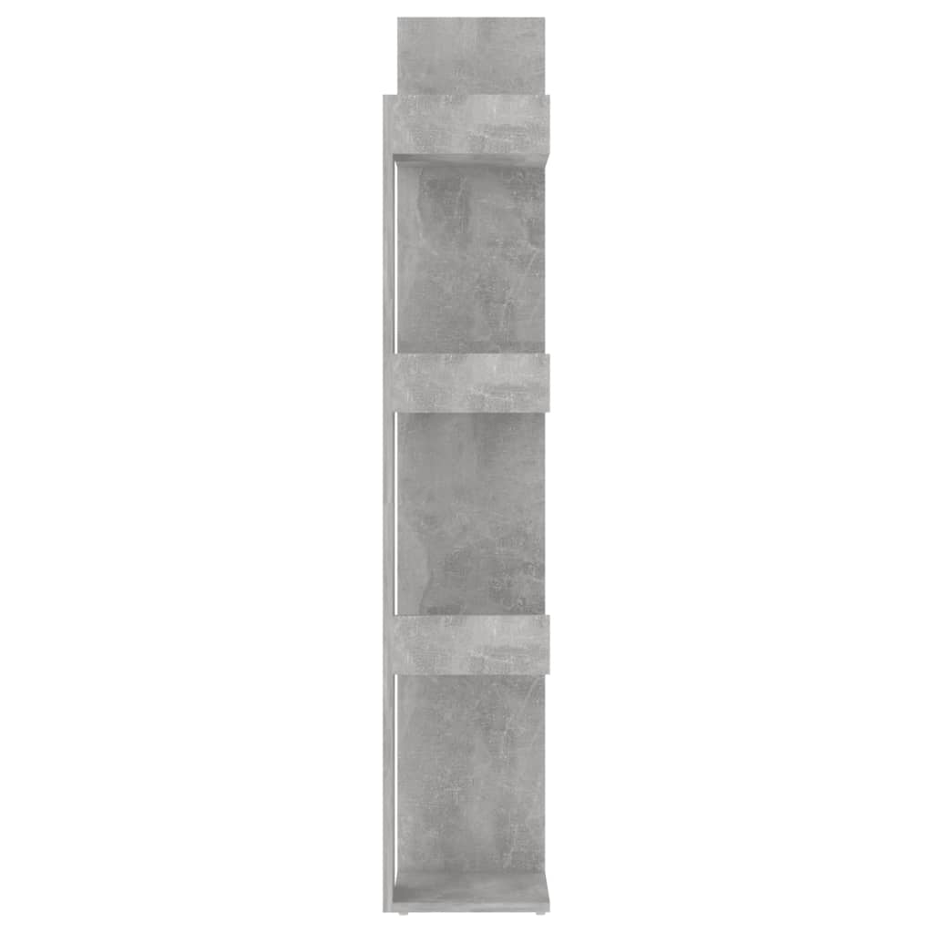 Kirjahylly betoninharmaa 86x25,5x140 cm lastulevy - Sisustajankoti.fi