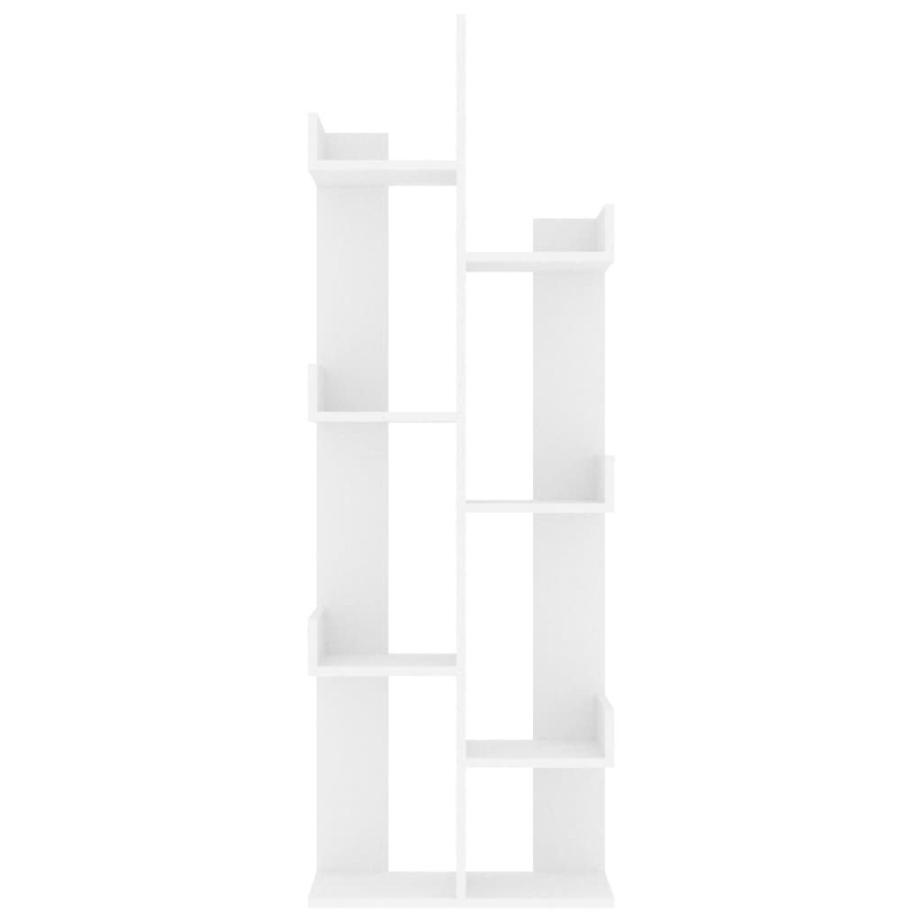 Kirjahylly valkoinen 48x25,5x140 cm lastulevy - Sisustajankoti.fi