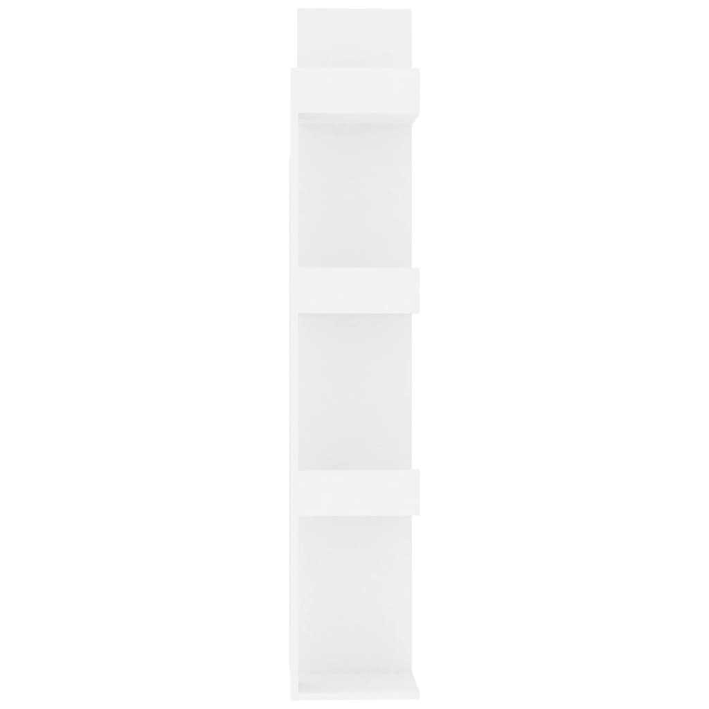 Kirjahylly valkoinen 48x25,5x140 cm lastulevy - Sisustajankoti.fi
