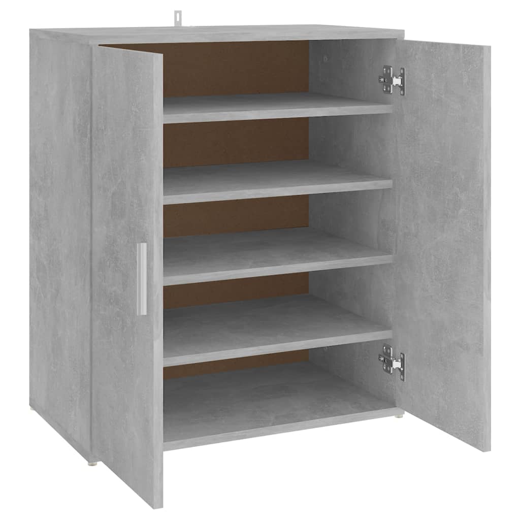 Kenkäkaappi betoninharmaa 60x35x70 cm lastulevy - Sisustajankoti.fi
