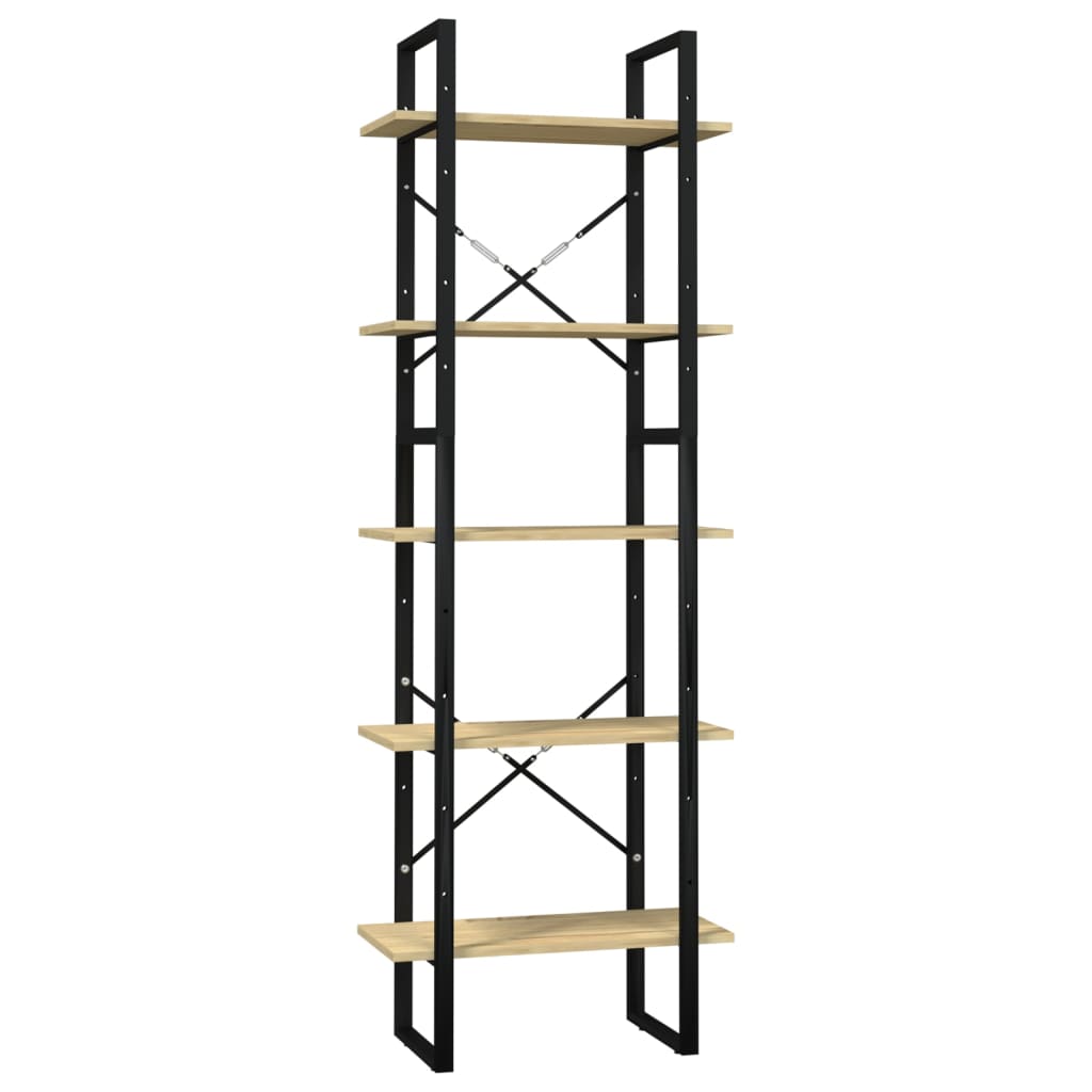5-tasoinen Kirjahylly 60x30x175 cm mänty - Sisustajankoti.fi
