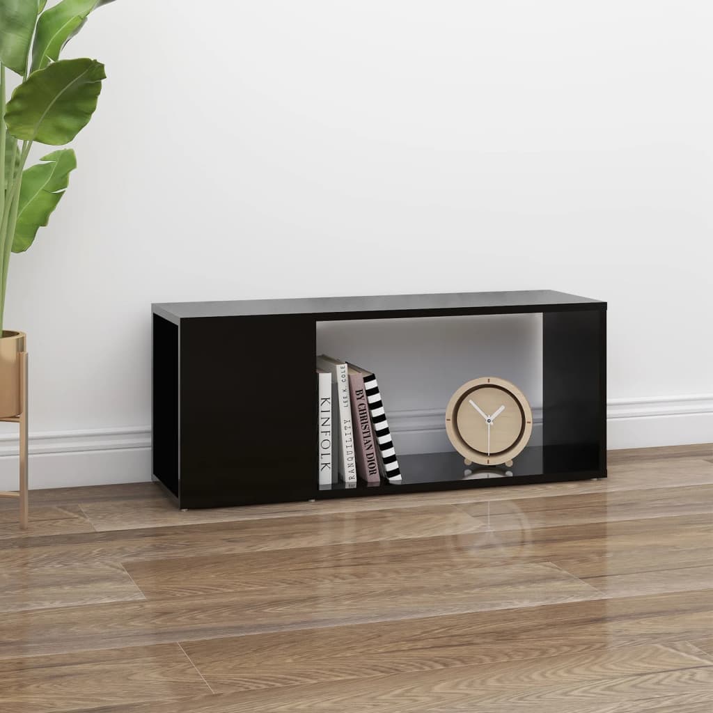 TV-taso musta 80x24x32 cm - Sisustajankoti.fi