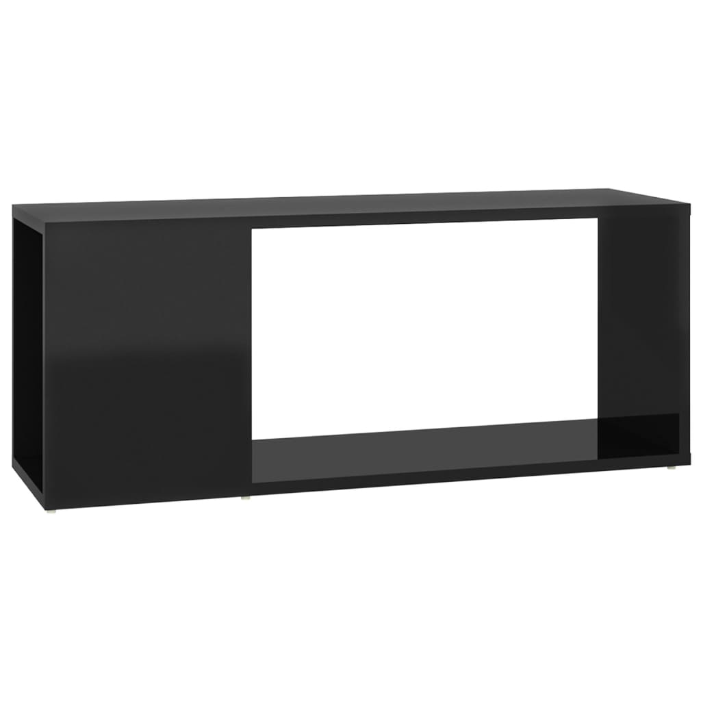 TV-taso korkeakiilto musta 80x24x32 cm - Sisustajankoti.fi