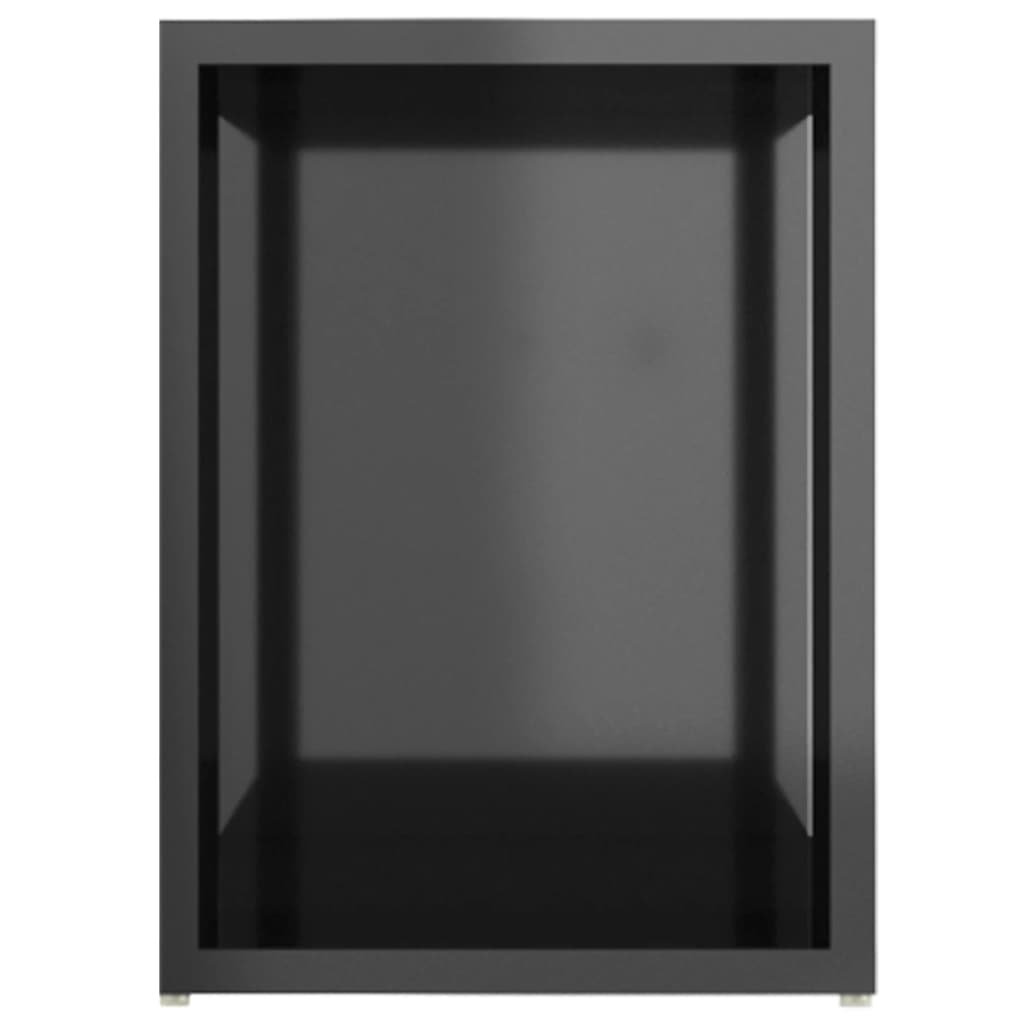 TV-taso korkeakiilto musta 80x24x32 cm - Sisustajankoti.fi