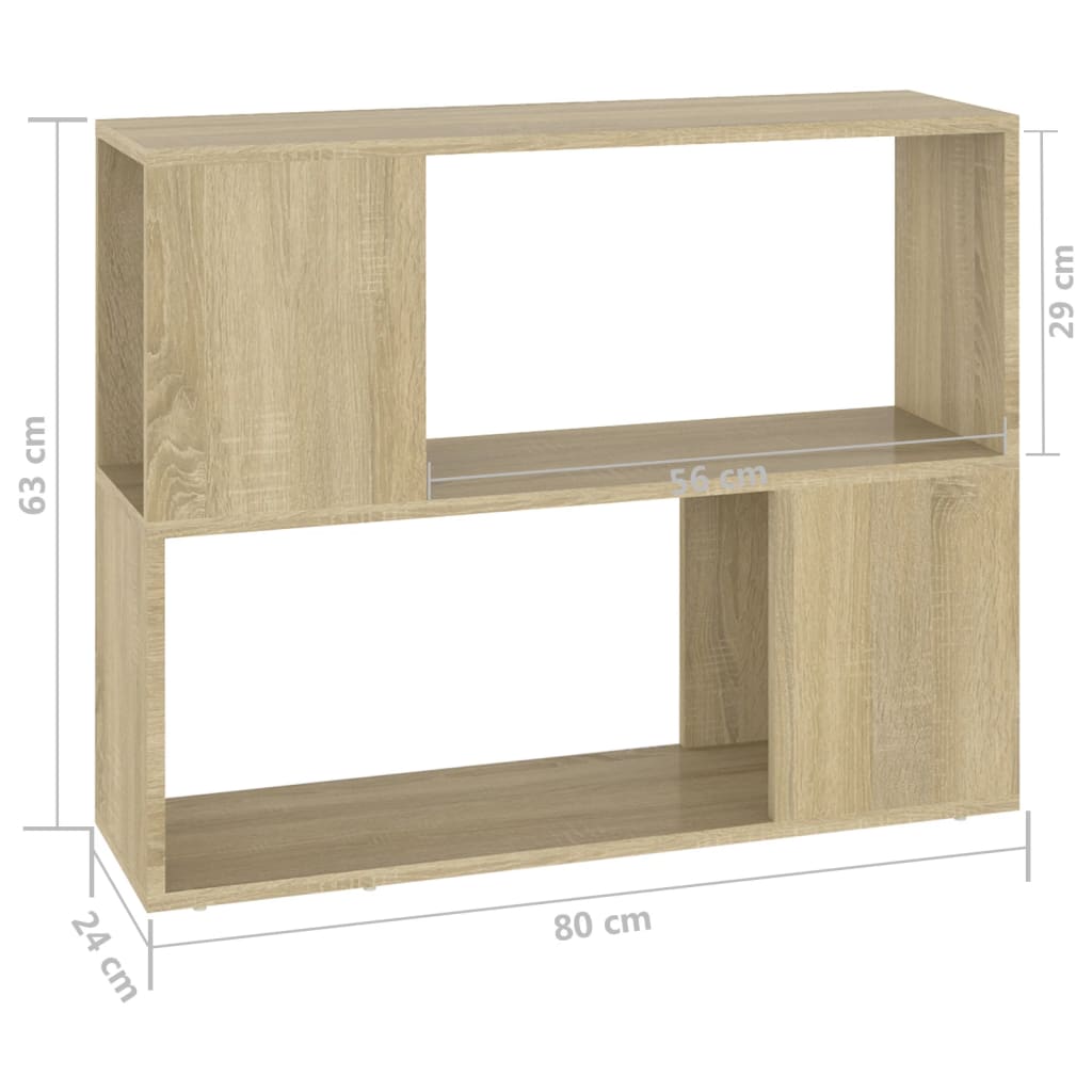 TV-taso Sonoma-tammi 80x24x63 cm - Sisustajankoti.fi