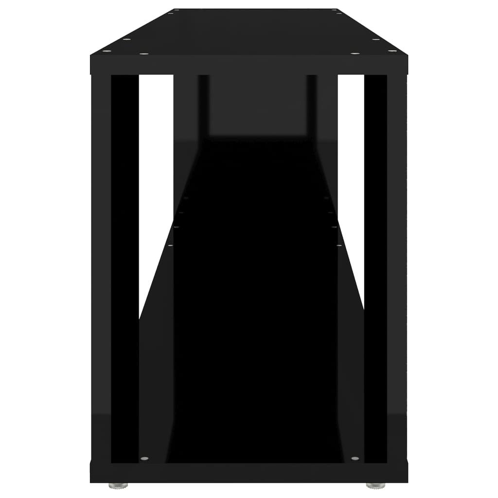 TV-taso korkeakiilto musta 100x24x32 cm - Sisustajankoti.fi