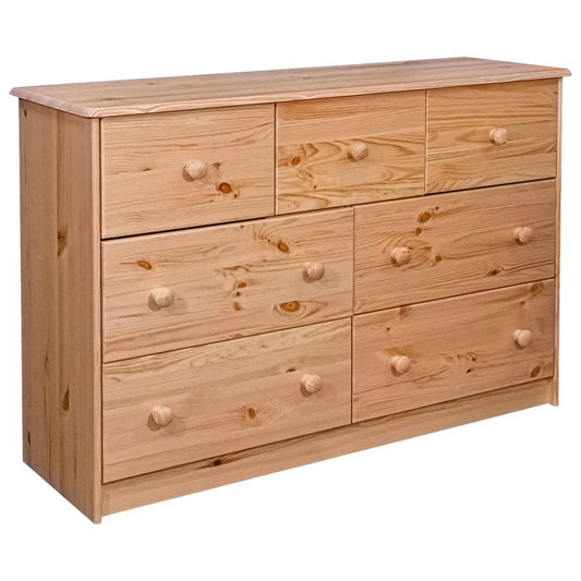 Senkki 7 laatikkoa 113x35x73 cm täysi mänty - Sisustajankoti.fi