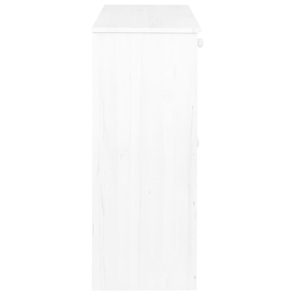 Senkki 2 laatikkoa valkoinen 78x35x89 cm täysi mänty - Sisustajankoti.fi