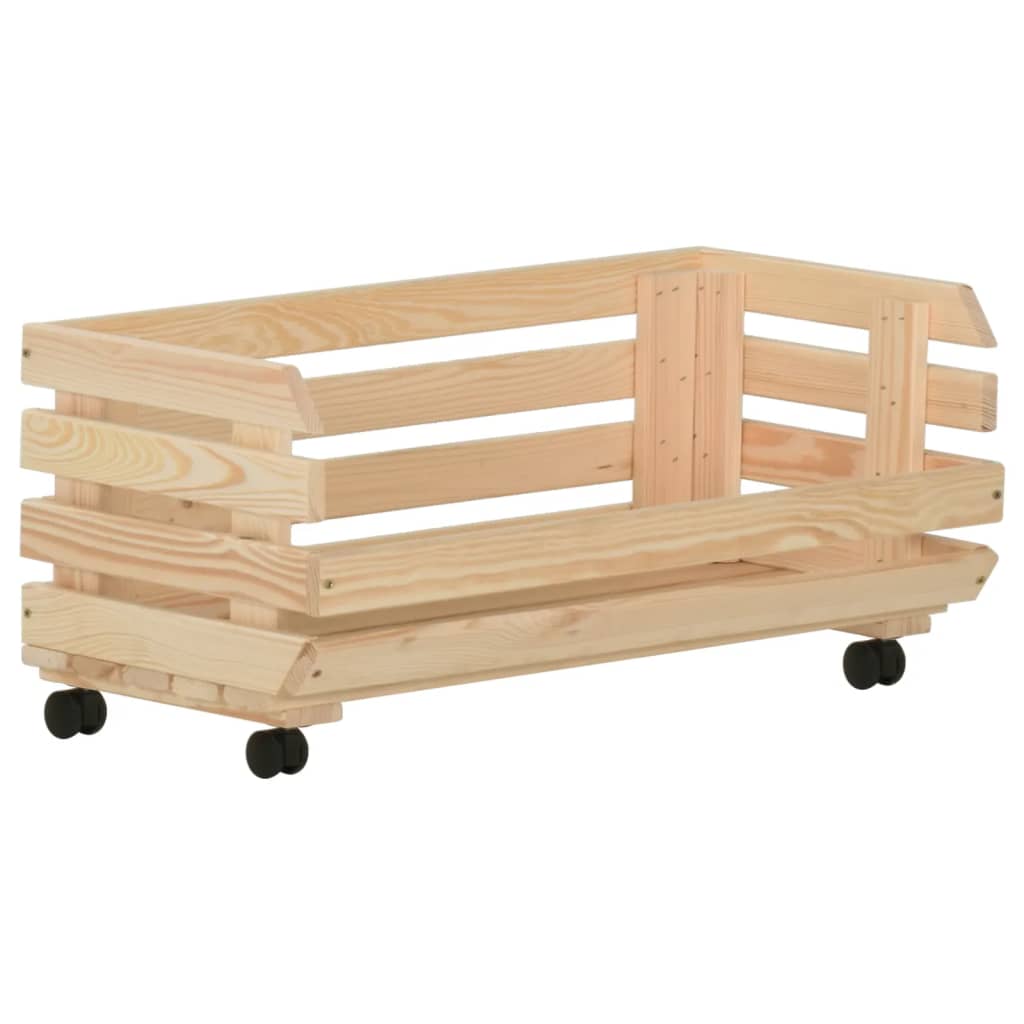 Vihanneskärry 77x30x80 cm täysi mänty - Sisustajankoti.fi