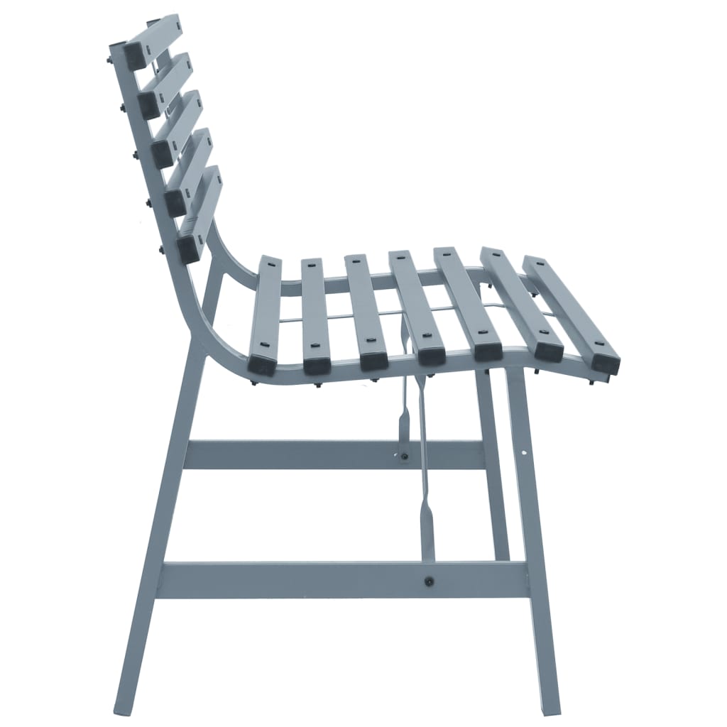 Puutarhapenkki 110 cm teräs harmaa - Sisustajankoti.fi