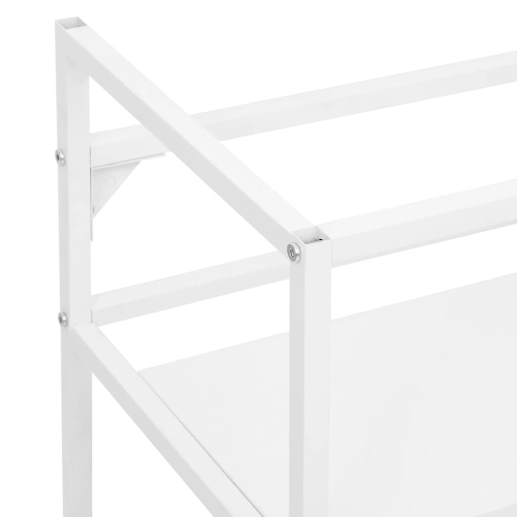 Kylpyhuoneen pesualtaan kehys valkoinen 79x38x83 cm rauta - Sisustajankoti.fi