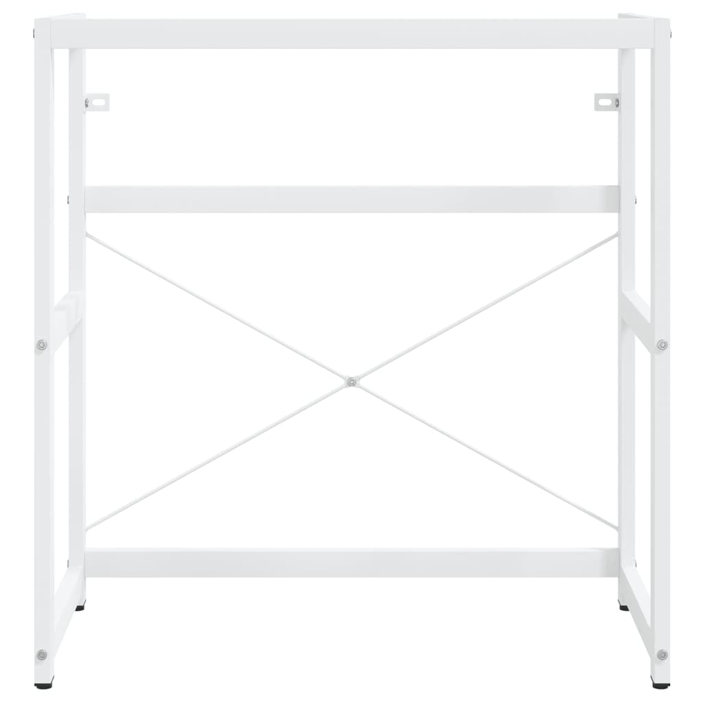 Kylpyhuoneen pesualtaan kehys valkoinen 79x38x83 cm rauta - Sisustajankoti.fi