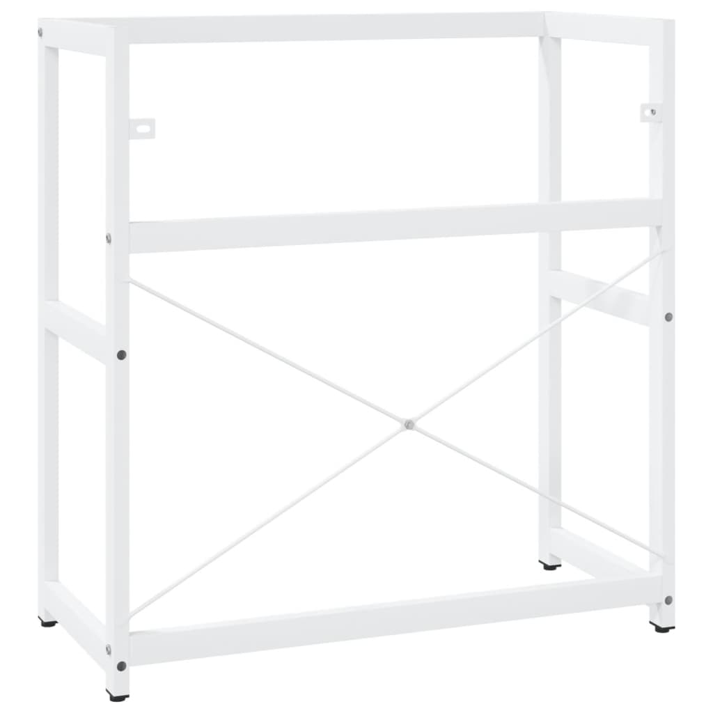 Kylpyhuoneen pesualtaan kehys valkoinen 79x38x83 cm rauta - Sisustajankoti.fi
