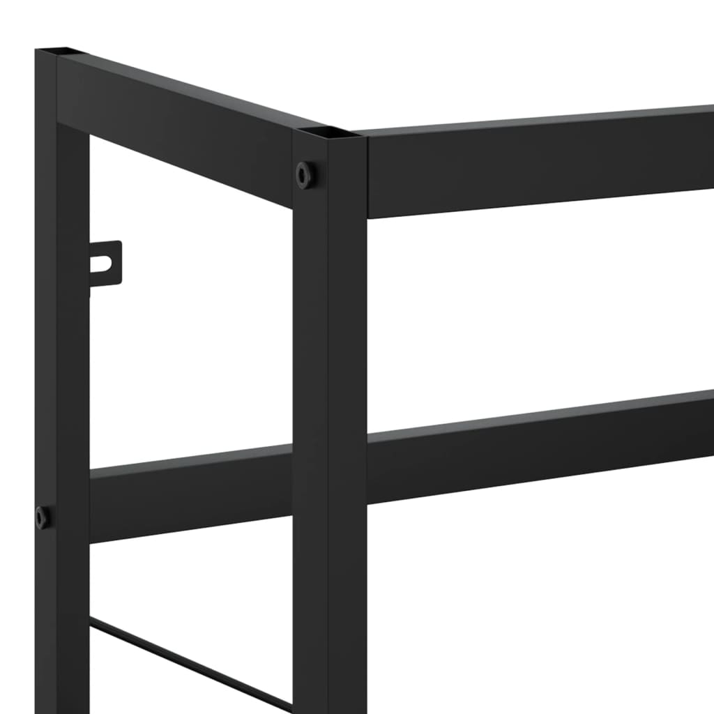 Kylpyhuoneen pesualtaan kehys musta 59x38x83 cm rauta - Sisustajankoti.fi
