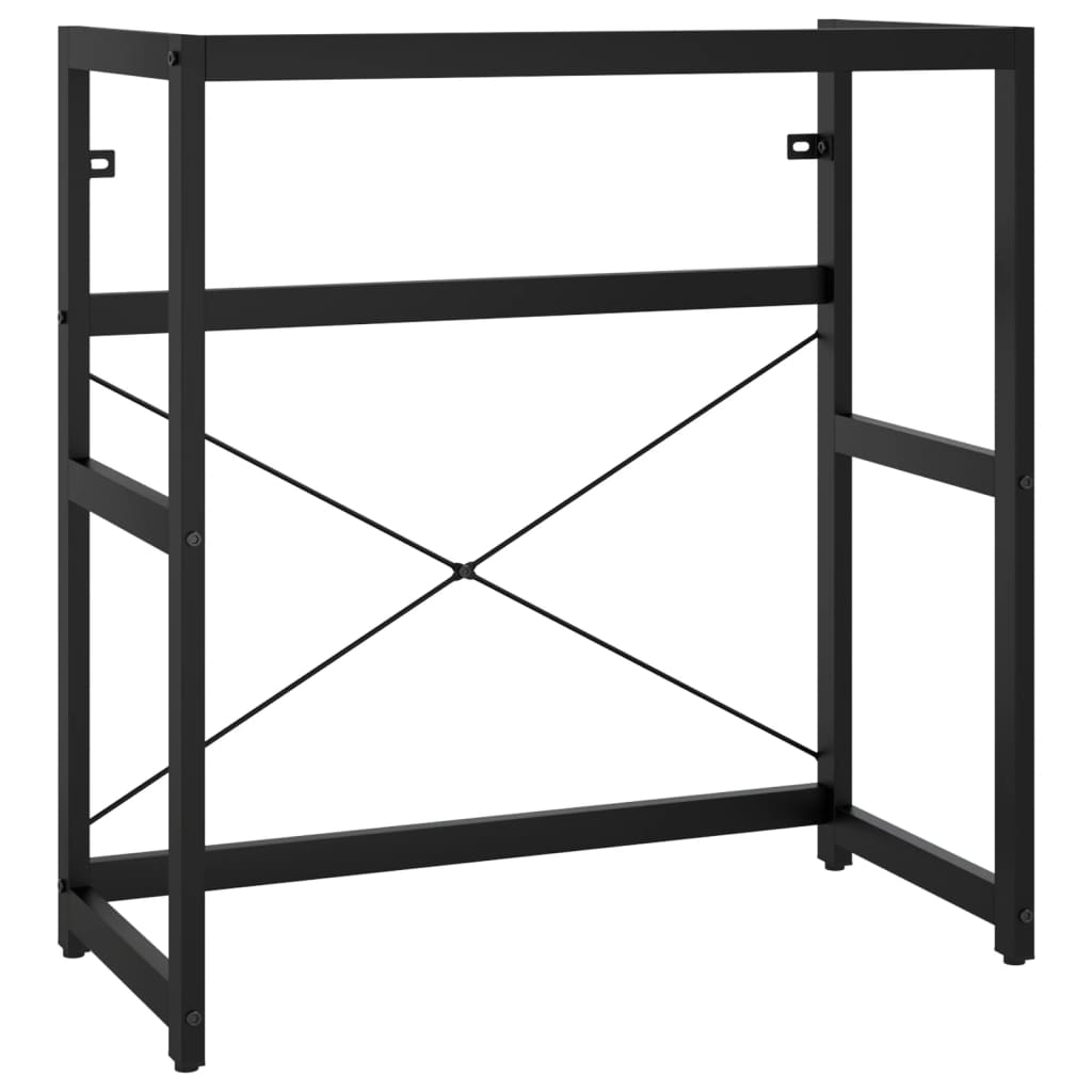Kylpyhuoneen pesualtaan kehys musta 79x38x83 cm rauta - Sisustajankoti.fi