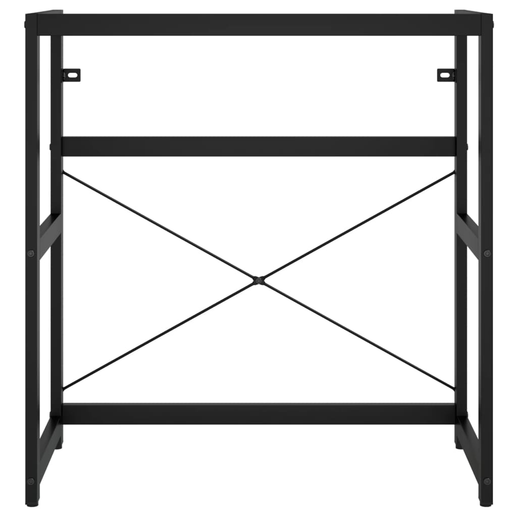 Kylpyhuoneen pesualtaan kehys musta 79x38x83 cm rauta - Sisustajankoti.fi