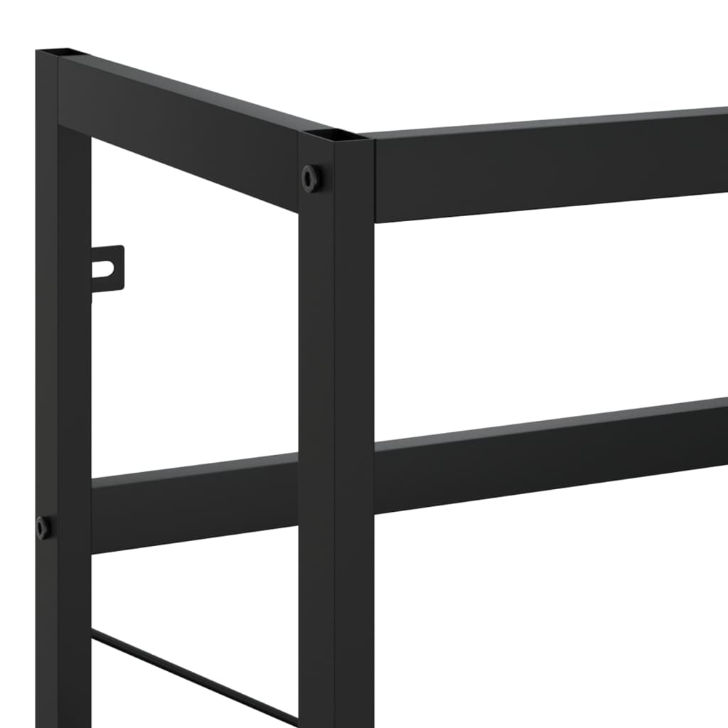 Kylpyhuoneen pesualtaan kehys musta 79x38x83 cm rauta - Sisustajankoti.fi