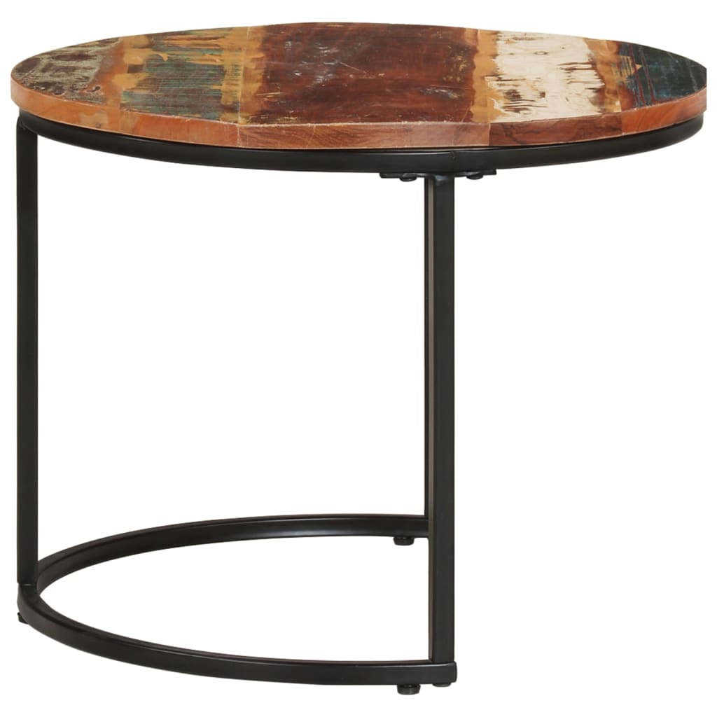 Sarjapöydät 2 kpl kierrätetty täyspuu - Sisustajankoti.fi