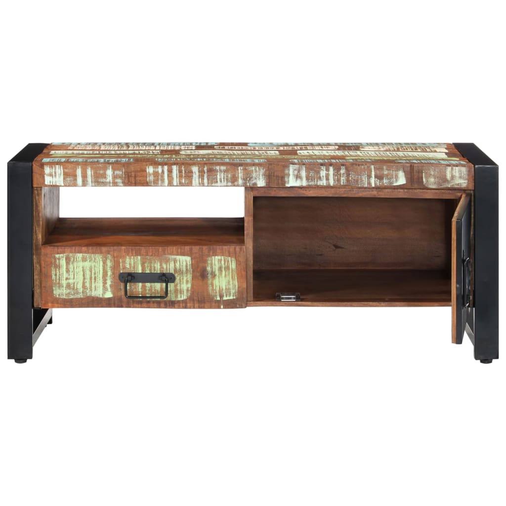 Sohvapöytä 100x50x41 cm kierrätetty täyspuu - Sisustajankoti.fi