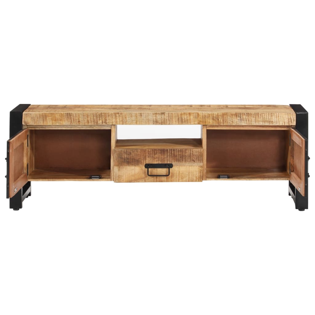 TV-taso 120x30x40 cm täysi mangopuu - Sisustajankoti.fi
