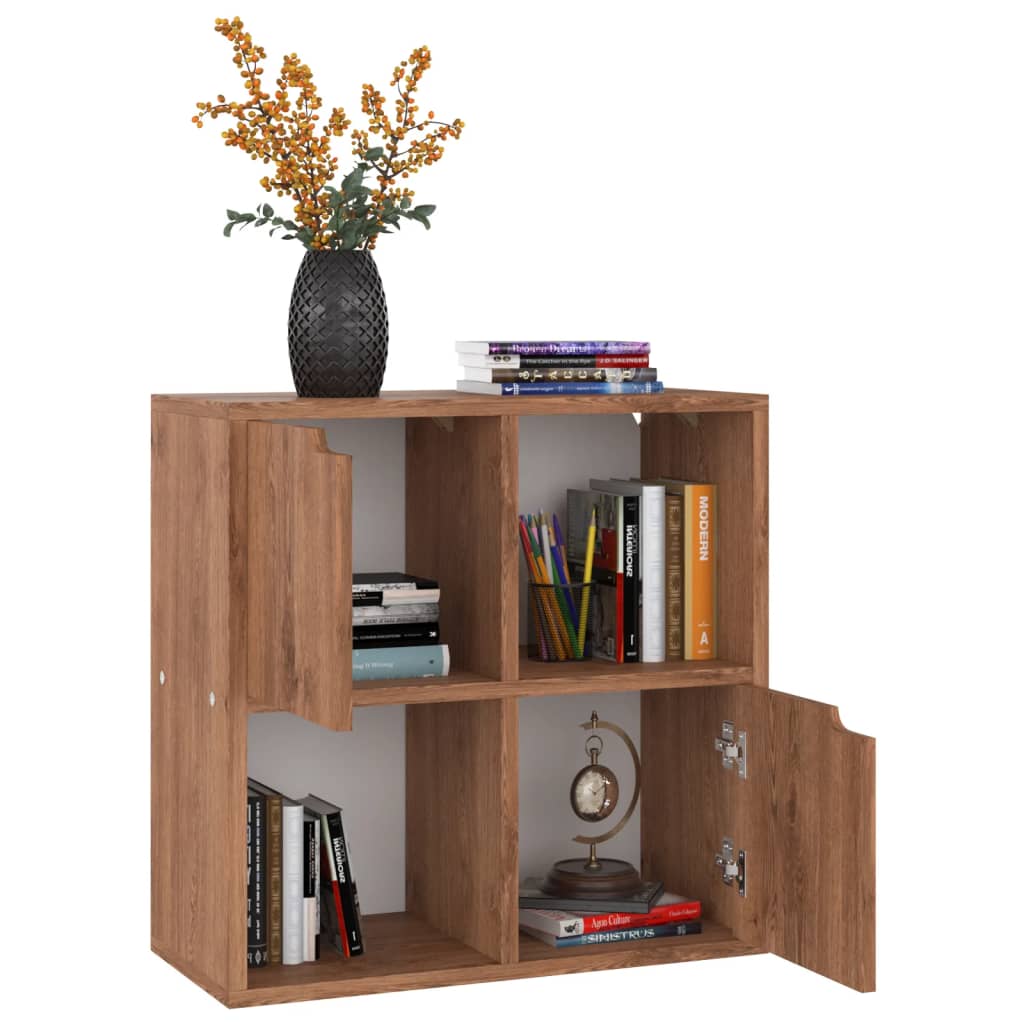 Kirjahylly ruskea tammi 60x27,5x59,5 cm lastulevy - Sisustajankoti.fi
