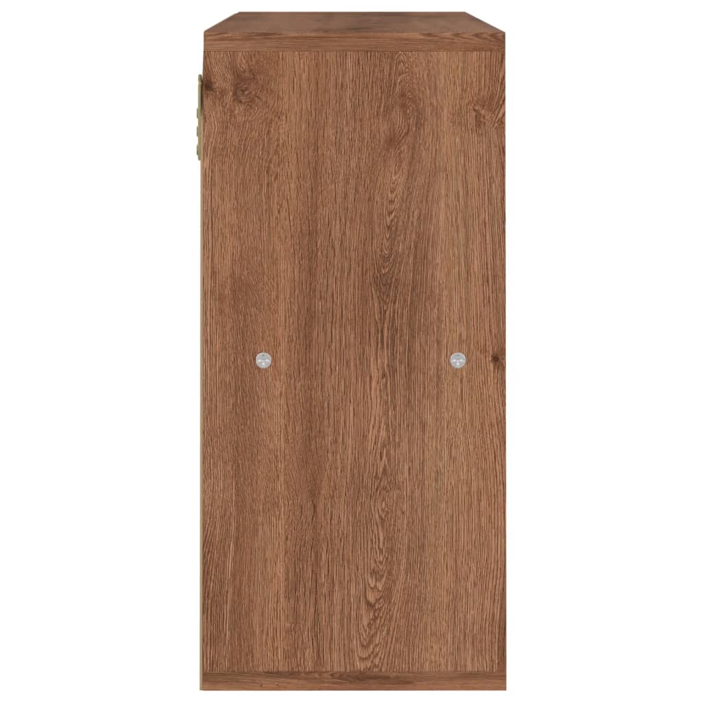 Kirjahylly ruskea tammi 60x27,5x59,5 cm lastulevy - Sisustajankoti.fi