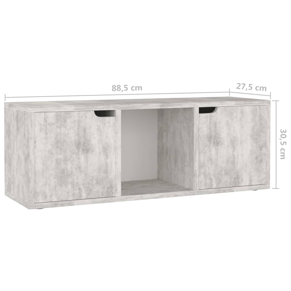 TV-taso betoni 88,5x27,5x30,5 cm lastulevy - Sisustajankoti.fi