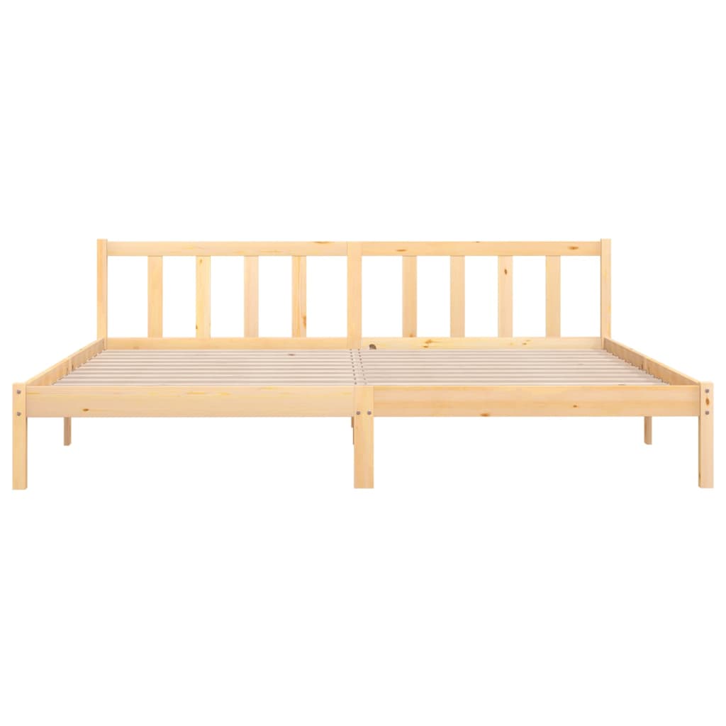 Sängynrunko täysi mänty 200x200 cm - Sisustajankoti.fi