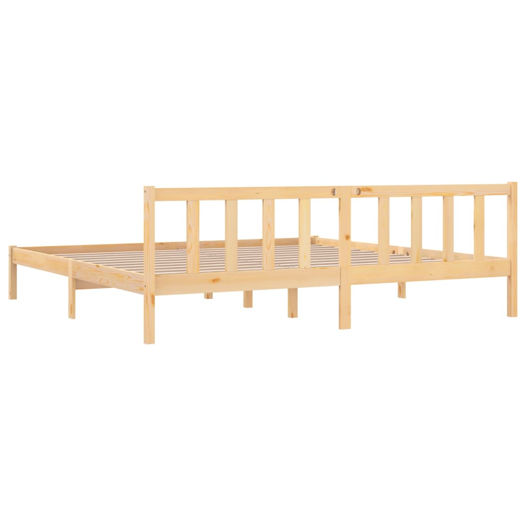 Sängynrunko täysi mänty 200x200 cm - Sisustajankoti.fi