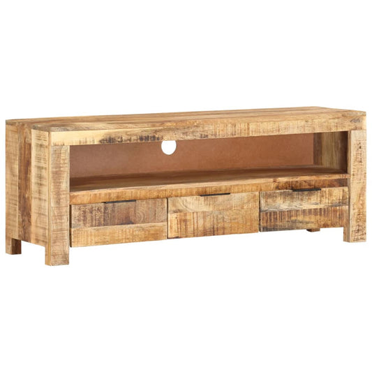TV-taso 110x30x40 cm karkea mangopuu - Sisustajankoti.fi