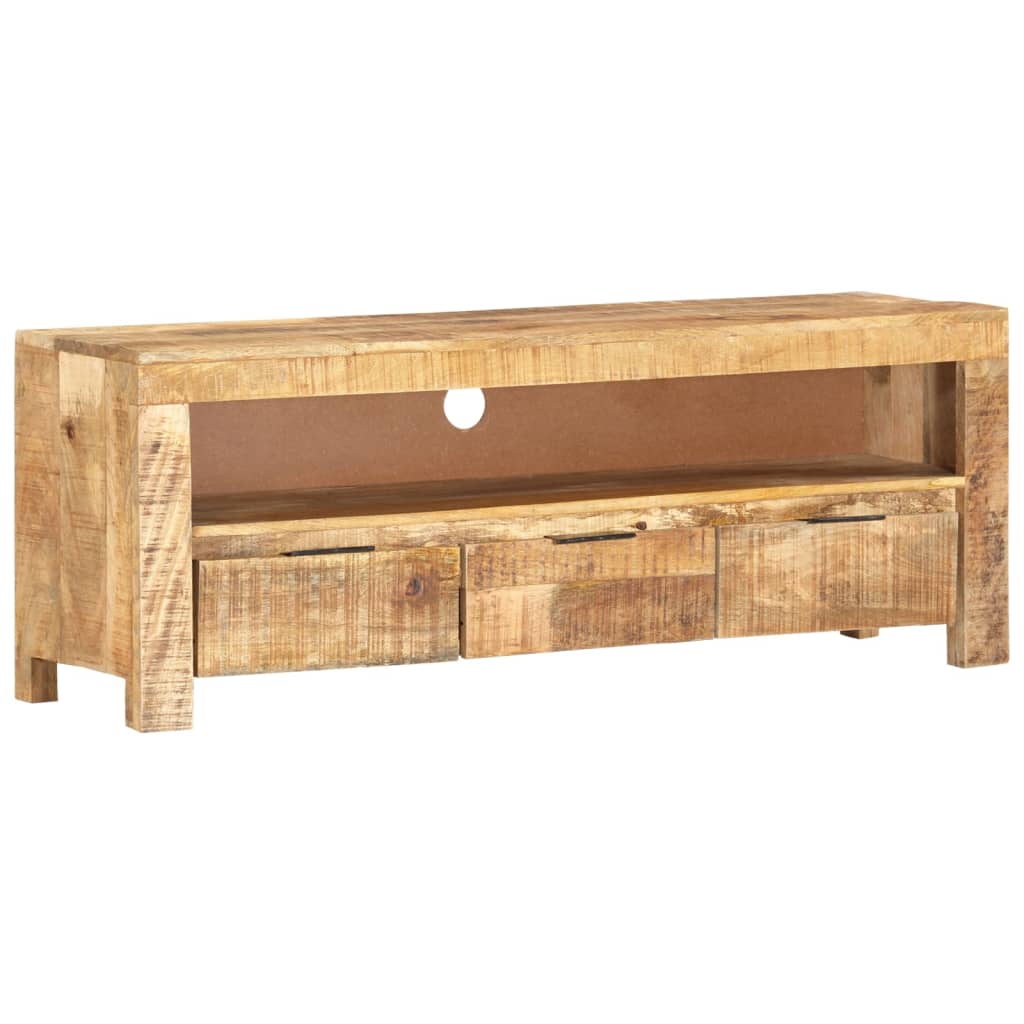 TV-taso 110x30x40 cm karkea mangopuu - Sisustajankoti.fi