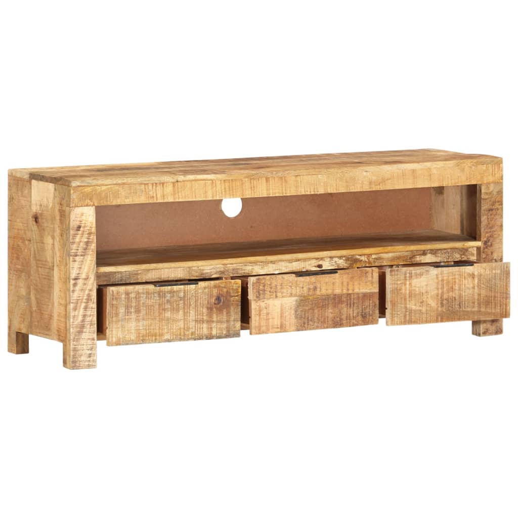 TV-taso 110x30x40 cm karkea mangopuu - Sisustajankoti.fi