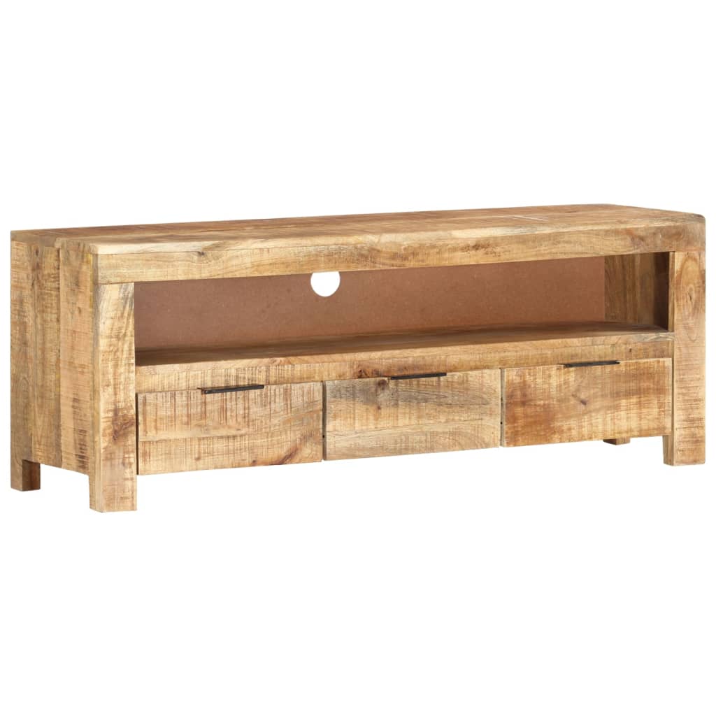 TV-taso 110x30x40 cm karkea mangopuu - Sisustajankoti.fi