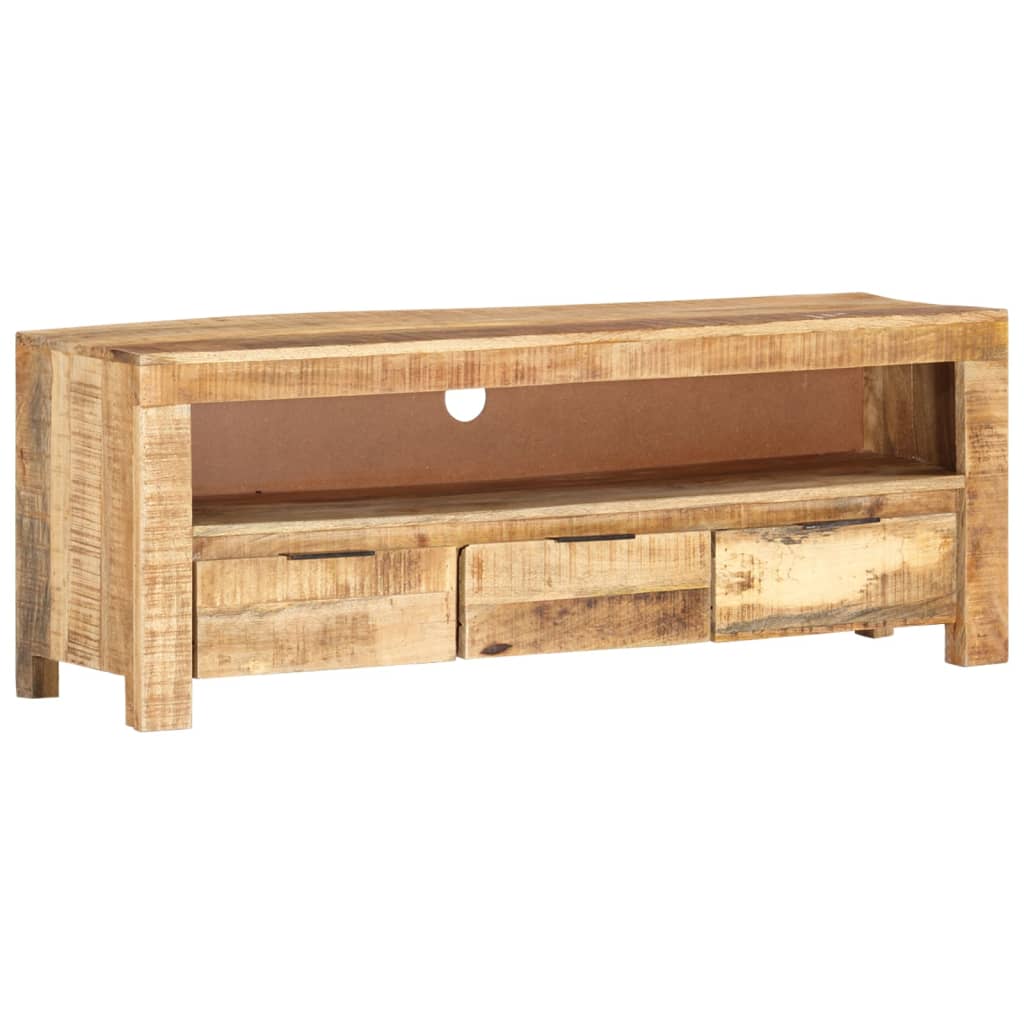 TV-taso 110x30x40 cm karkea mangopuu - Sisustajankoti.fi
