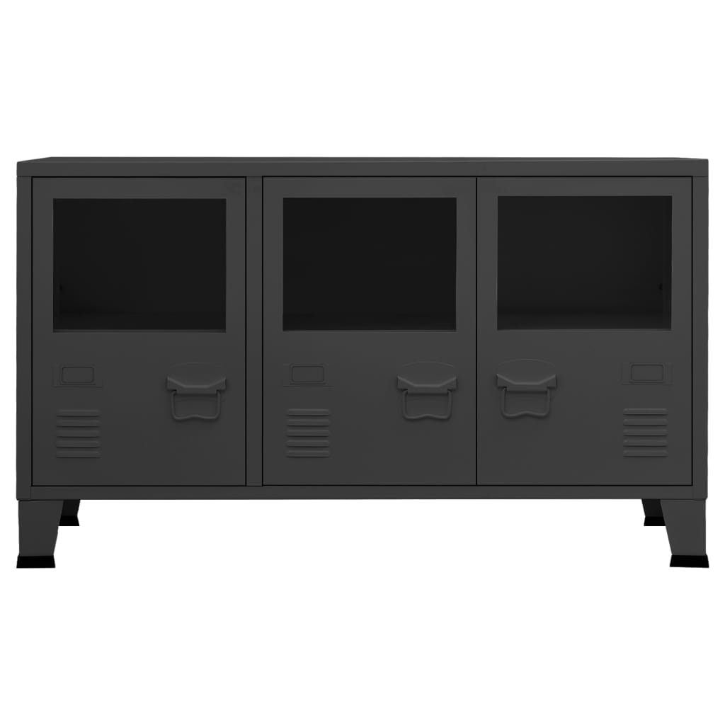 Senkki antrasiitti 105x35x62 cm metalli ja lasi - Sisustajankoti.fi