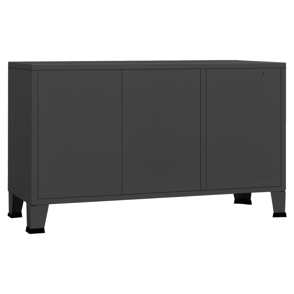 Senkki antrasiitti 105x35x62 cm metalli ja lasi - Sisustajankoti.fi