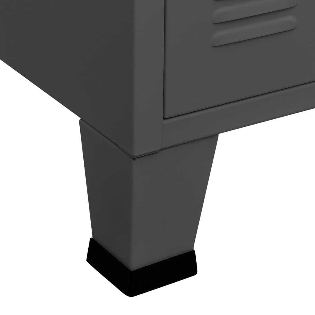 Senkki antrasiitti 105x35x62 cm metalli ja lasi - Sisustajankoti.fi