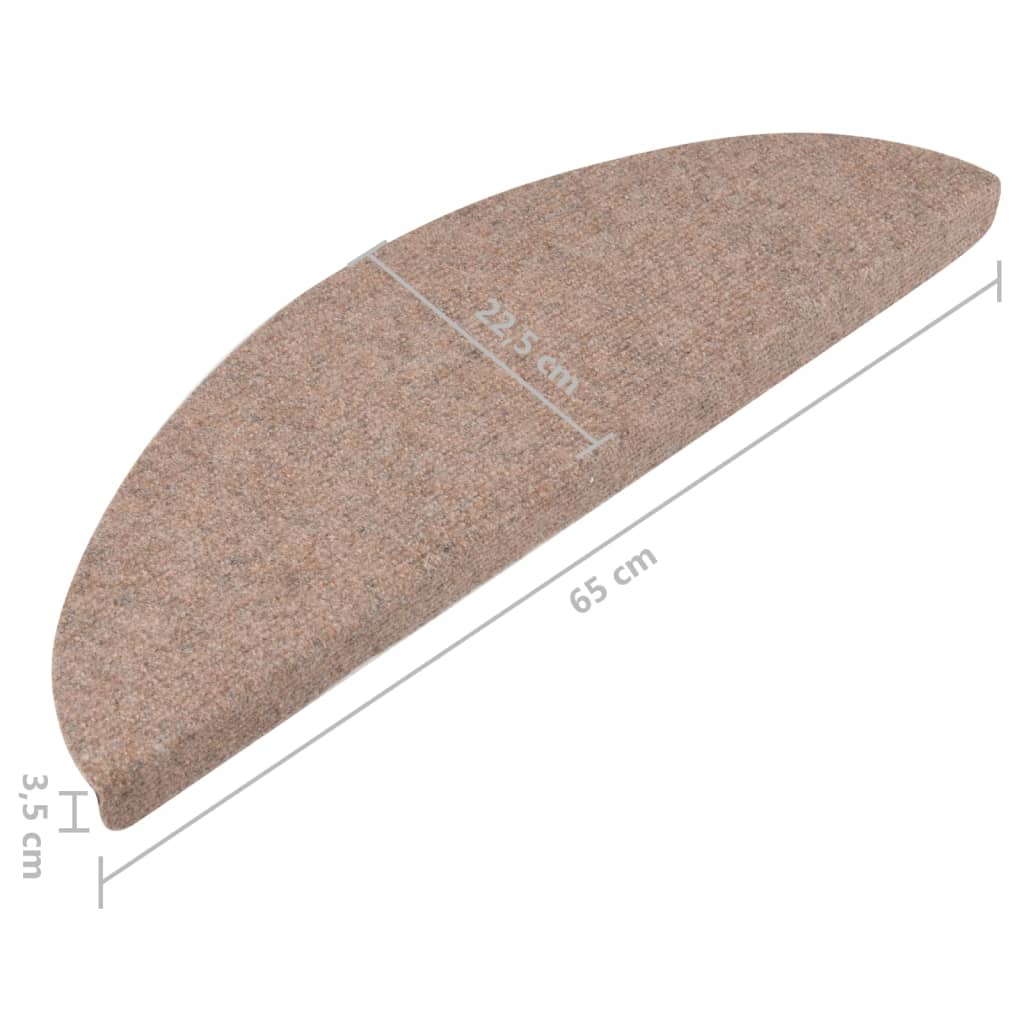 Itsekiinnittyvät porrasmatot 15 kpl 65x26 cm beige - Sisustajankoti.fi