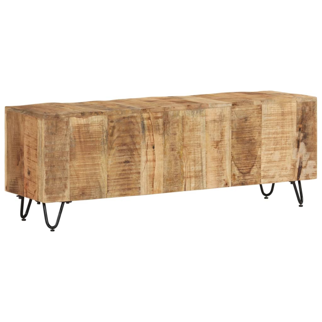 TV-taso 110x30x40 cm täysi mangopuu - Sisustajankoti.fi